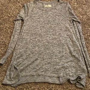 Hollister Heather Grey Long Sleeve Top